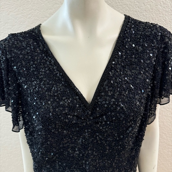 Adrianna papell beaded sequin plus size cocktail dress nwot - Picture 4 of 8